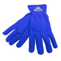 Fleece Gloves with Woven Patch